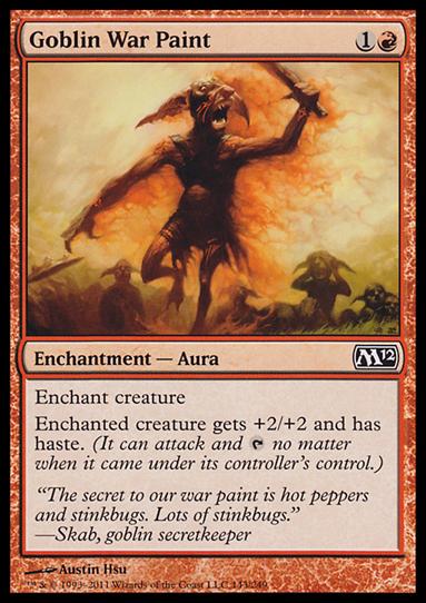 Magic the Gathering: 2012 Core Set (Base Set) card 143 Goblin War Paint