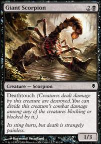 Magic The Gathering: Zendikar (Base Set) card 90 Giant Scorpion