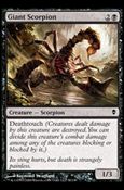 Magic The Gathering: Zendikar (Base Set) card 90 Giant Scorpion