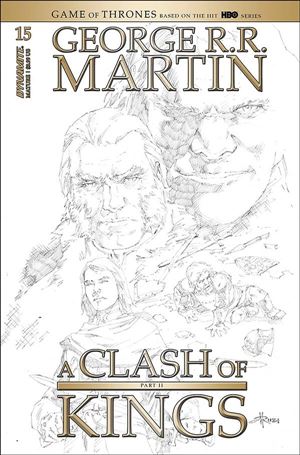 George R. R. Martin's A Clash of Kings (2020) issue 15-D Mel Rubi 1:20 Black & White Cover