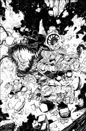 Teenage Mutant Ninja Turtles (2011) issue 147-D Jorge Corona 1:25 B&W Cover