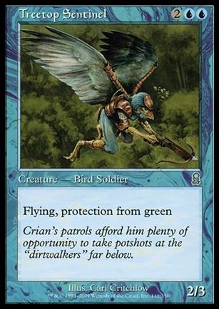 Magic the Gathering: Odyssey (Base Set) card 111 Treetop Sentinel