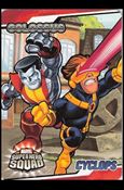Marvel Super Hero Squad (Sticker Subset) card 5 Colossus / Cyclops