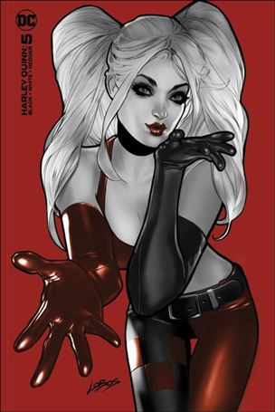 Harley Quinn: Black + White + Redder issue 5-F Pablo Villalobos 616/Unknown Minimal Trade Cover