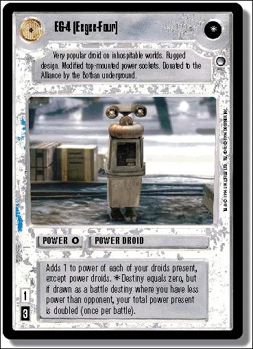 Star Wars: Hoth Limited (Base Set) card 83 EG-4 (Eegee-Four)