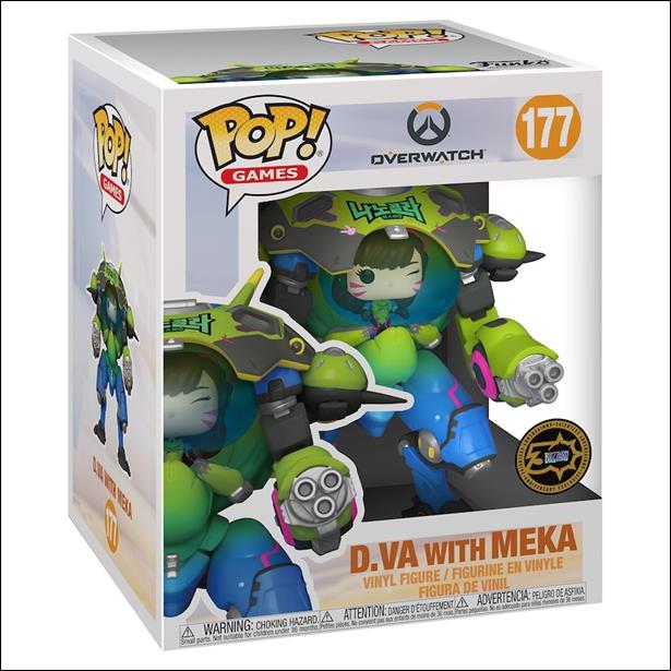POP! Games figure 177-C D.Va with MEKA(30th Anniversary Blizzard Exclusive