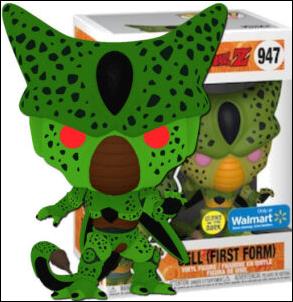 POP! Animation figure 947-B Cell (First Form) (GITD Walmart Exclusive)