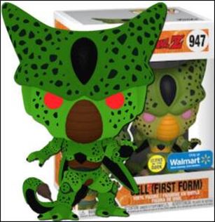 POP! Animation figure 947-B Cell (First Form) (GITD Walmart Exclusive)