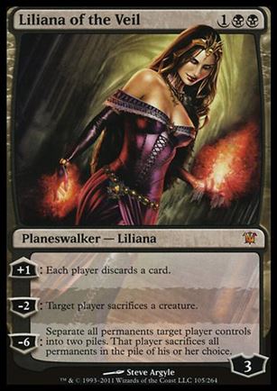 Magic the Gathering: Innistrad (Base Set) card 105 Liliana of the Veil