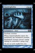 Magic the Gathering: 2014 Core Set (Base Set) card 46 Claustrophobia