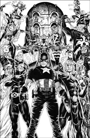 A.X.E.: Judgment Day issue 1-G Mark Brooks 1:100 Black & White Cover