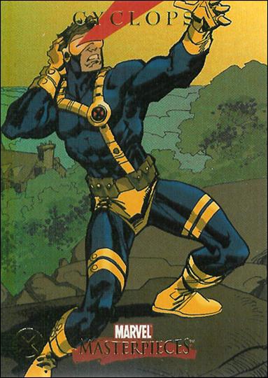 2007 Marvel Masterpieces (X-Men Parallel Foil Subset) card X4 Cyclops