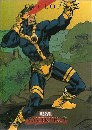 2007 Marvel Masterpieces (X-Men Parallel Foil Subset) card X4 Cyclops