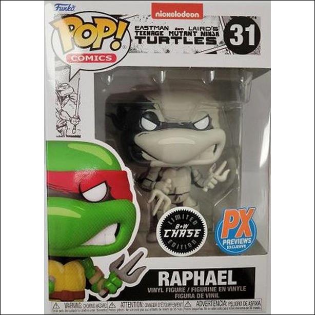 POP! Comics figure 31-B Raphael (B & W Chase)