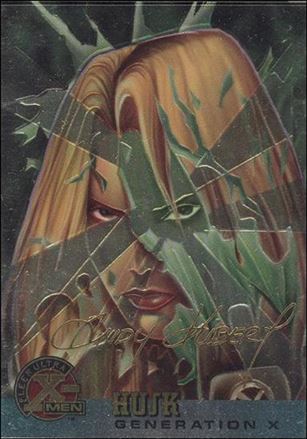 1996 Fleer Ultra X-Men All Chromium (Gold Signature Parallel Base Set) card 31 Husk