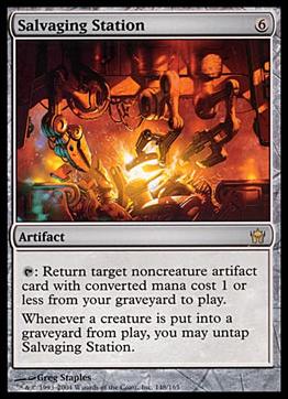 Magic the Gathering: Fifth Dawn (Base Set) card 148 Salvaging Station