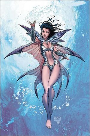 Michael Turner's Fathom Sourcebook issue 1-B Boxing Day Virgin Cover 1/200