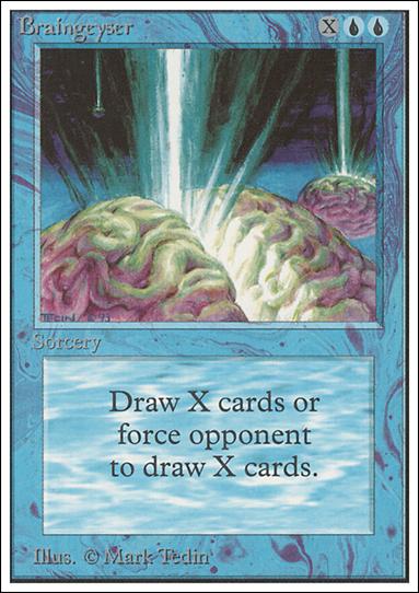 Magic the Gathering: Unlimited (Base Set) card 51 Braingeyser