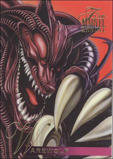Marvel Annual Flair '95 (Base Set) card 99 Warewolf