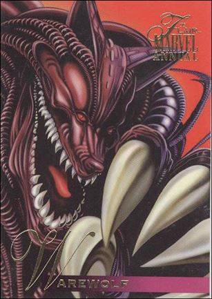 Marvel Annual Flair '95 (Base Set) card 99 Warewolf