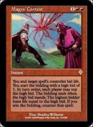 Magic the Gathering: Invasion (Base Set) card 154 Mage's Contest