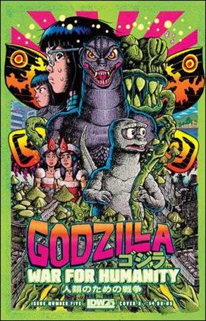 Godzilla: War for Humanity issue 5-B Andrew MacLean Cover