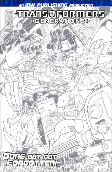 Transformers: Generations issue 8-B Nick Roche 1:25 Sketch Cover