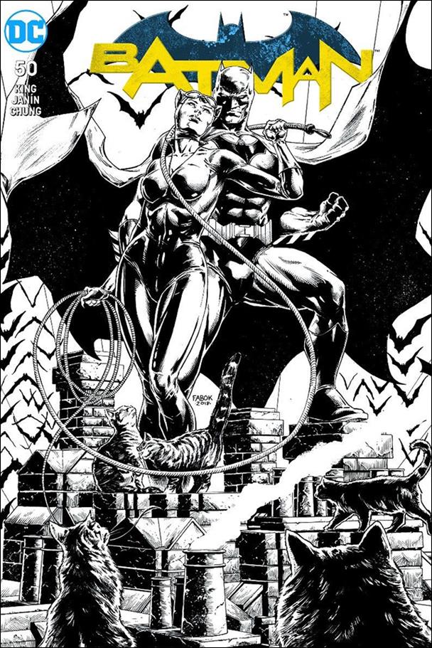 Batman (2016) issue 50-VK Jason Fabok Yesteryear Comics B&W Cover 1/1500