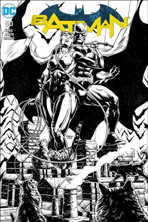 Batman (2016) issue 50-VK Jason Fabok Yesteryear Comics B&W Cover 1/1500