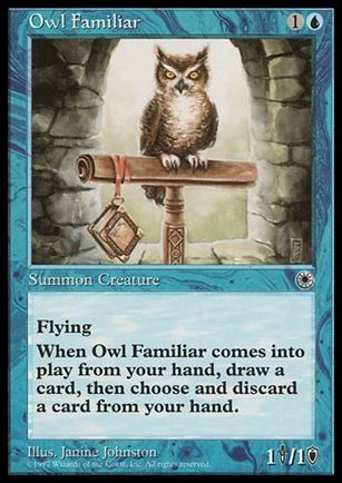 Magic the Gathering: Portal (Base Set) card 63 Owl Familiar