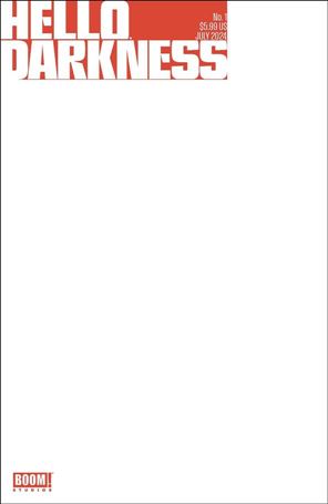 Hello Darkness issue 1-D Blank/Sketch Cover