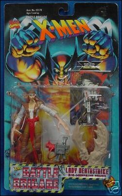 X-Men (Battle Brigade) figure 3-B Lady Deathstrike (Dark Brown Costume)