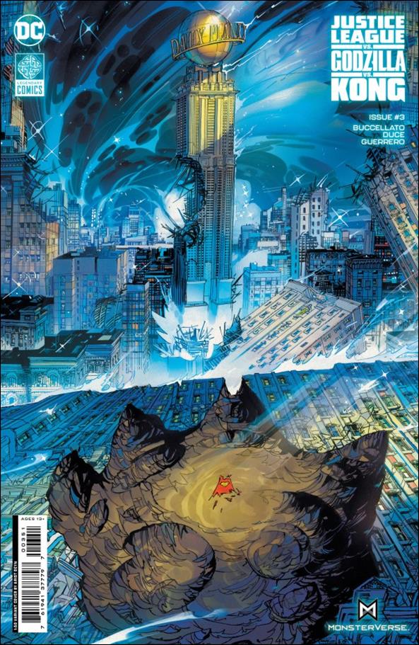 Justice League vs. Godzilla vs. Kong issue 3-E Arist Deyn 1:50 Cardstock Cover