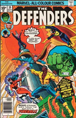 Defenders (1972) issue 39-B UK Price Cover