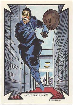Todd McFarlane Super Heroes: Series 1 (Base Set) card 24 The Black Fox