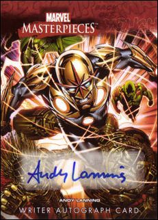 2008 Marvel Masterpieces: Series 3 (Writer Autograph Subset) card AL Andy Lanning