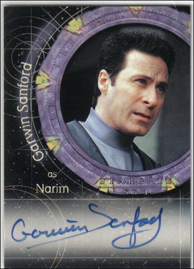 Stargate SG-1: Season 5 (Autograph Subset) card A22 Garwin Sanford as Narim