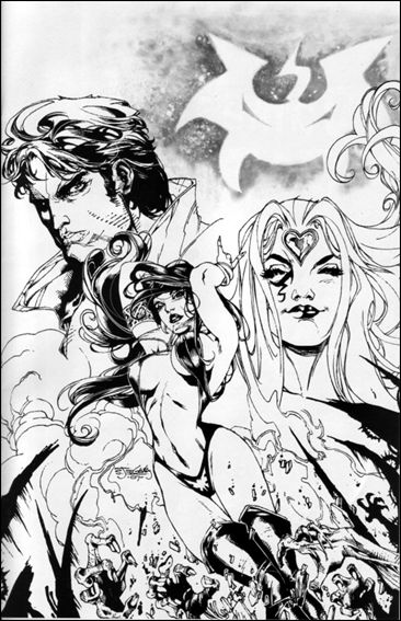 Vampirella Quarterly issue 1.1-C Stephen Segovia Black and White Posing Cover 1/500