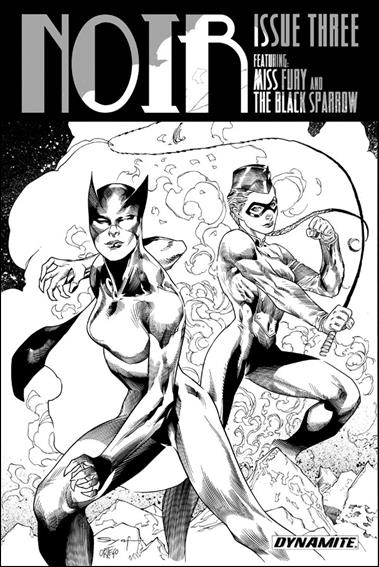 Noir issue 3-B Adrian Syaf 1:25 Black & White Cover