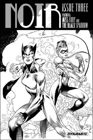 Noir issue 3-B Adrian Syaf 1:25 Black & White Cover