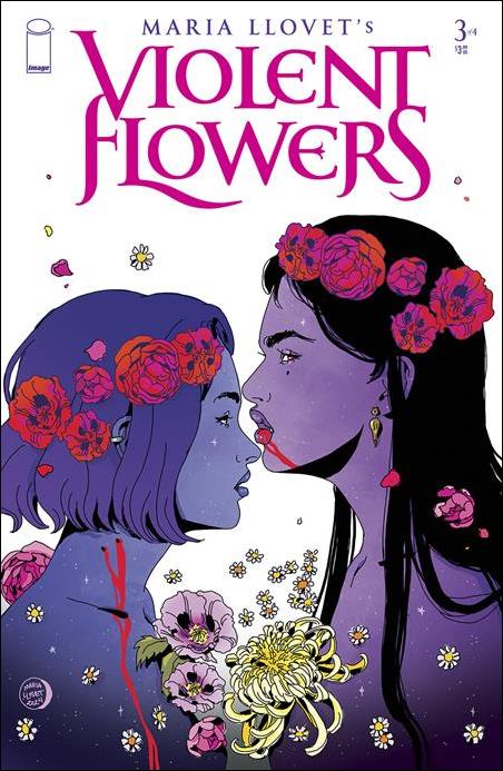 Violent Flowers (2024) issue 3-B Maria Llovet Flower Crown Cover