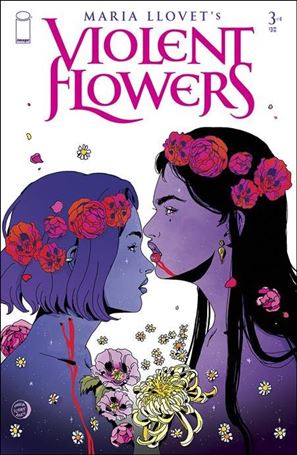 Violent Flowers (2024) issue 3-B Maria Llovet Flower Crown Cover