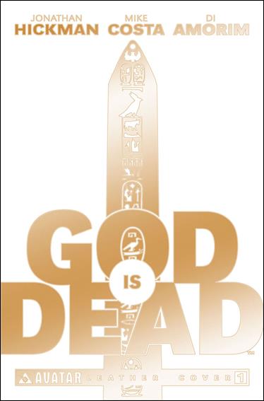 God is Dead issue 1-I White Leather Gold Cover 1/100