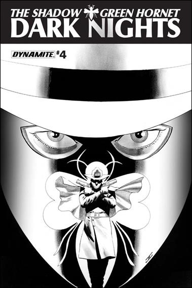 Shadow / Green Hornet: Dark Nights issue 4-E John Cassady Black and White Cover