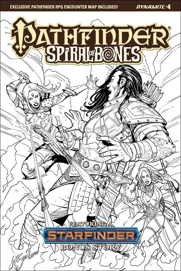 Pathfinder: Spiral of Bones issue 4-E Marco Stantucci 1:20 Black & White Cover