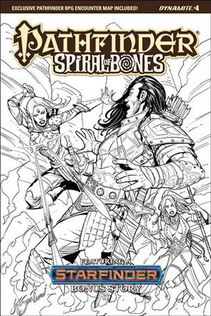 Pathfinder: Spiral of Bones issue 4-E Marco Stantucci 1:20 Black & White Cover