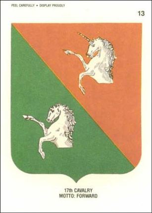 Desert Storm: Series 1 (Sticker Subset) card 13 17th Cavalry