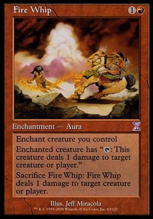 Magic the Gathering: Time Spiral (Timeshifted Subset) card 63 Fire Whip