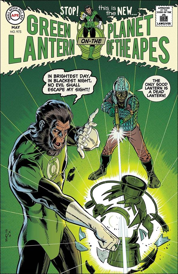 Planet of the Apes/Green Lantern issue 3-D Paul Rivoche 1:20 Homage Cover