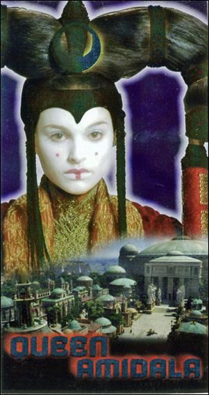 Star Wars: Episode I Widevision: Series 1 (Mirror Foil Subset) card F4 Queen Amidala
